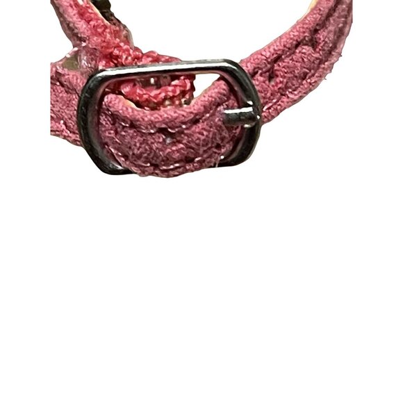 Fiomi Women's Size 10 Pink Faux Suede Ankle Strap Sandals With Buckle Closure - Picture 2 of 13